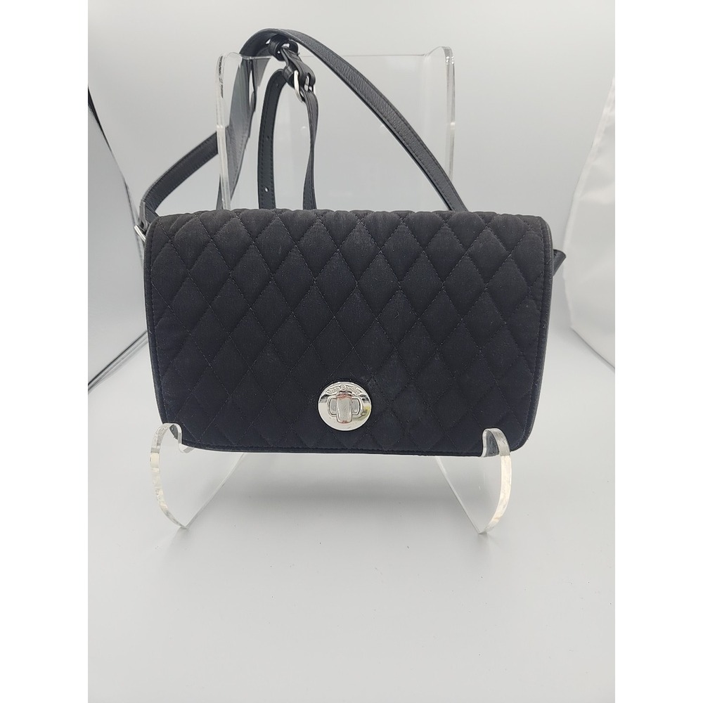 Vera‎ Bradley Black Quilted Crossbody Bag